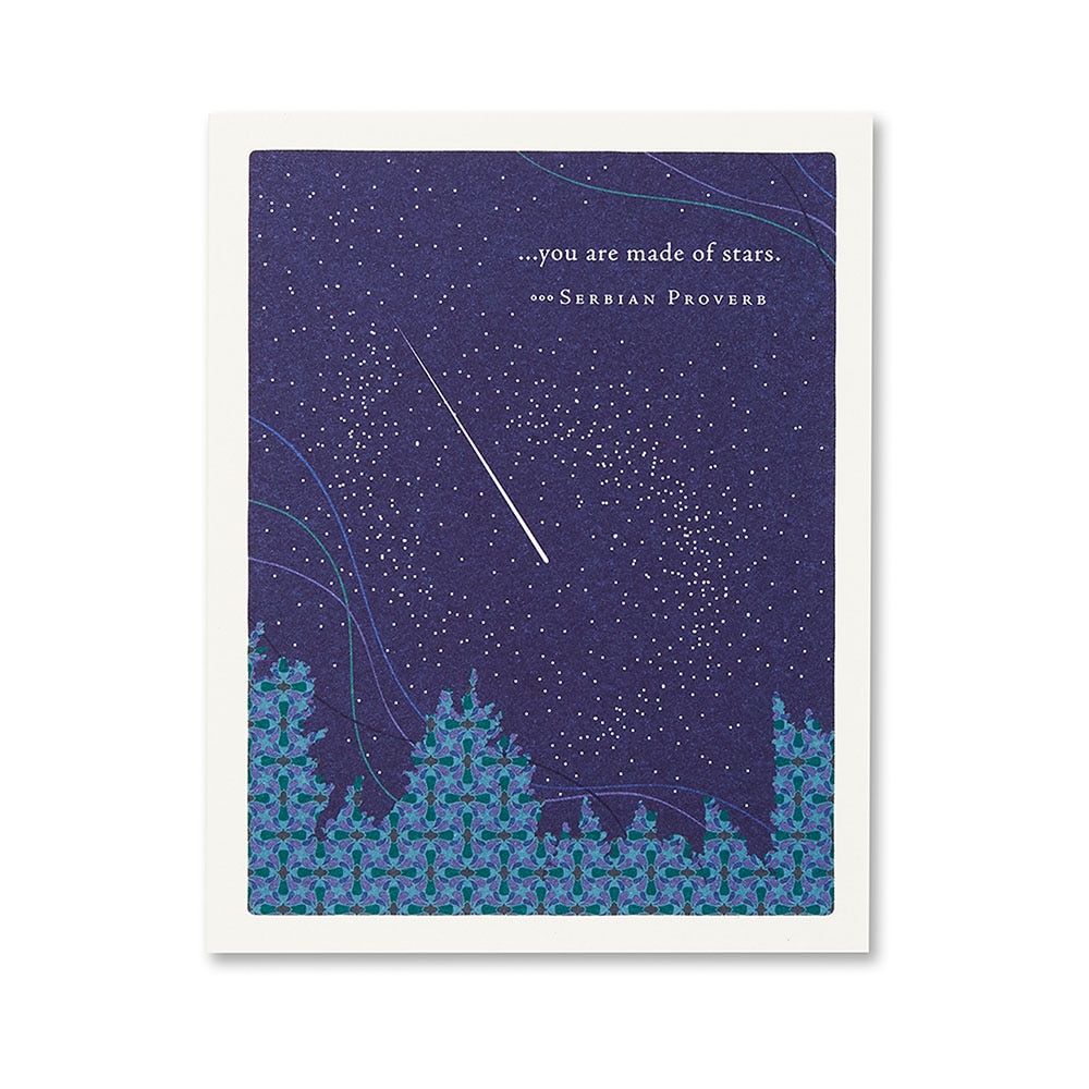 Positively Green, Greeting Card - Encouragement, Gifts, You Are Made Of Stars, 311618